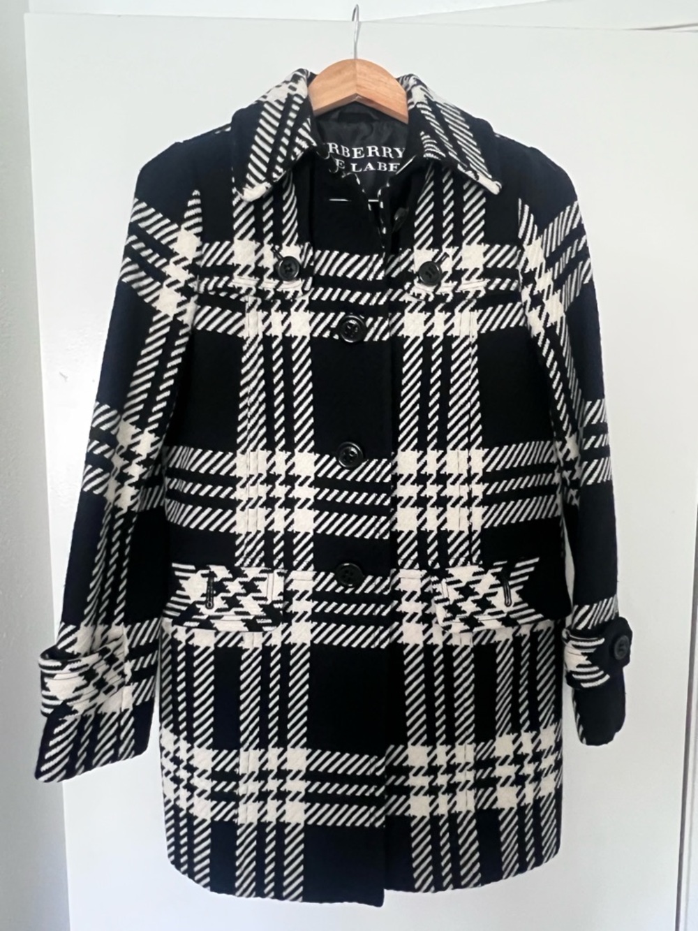 Burberry Blue Label Plaid Coat - Picture 2 of 7